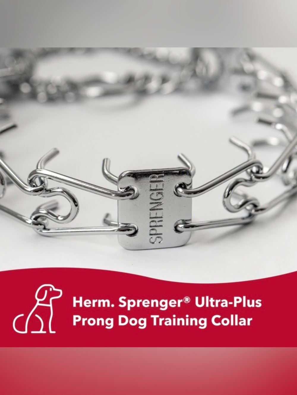 Herm Sprenger Ultra-Plus Dog Prong Training Collar Stainless Steel